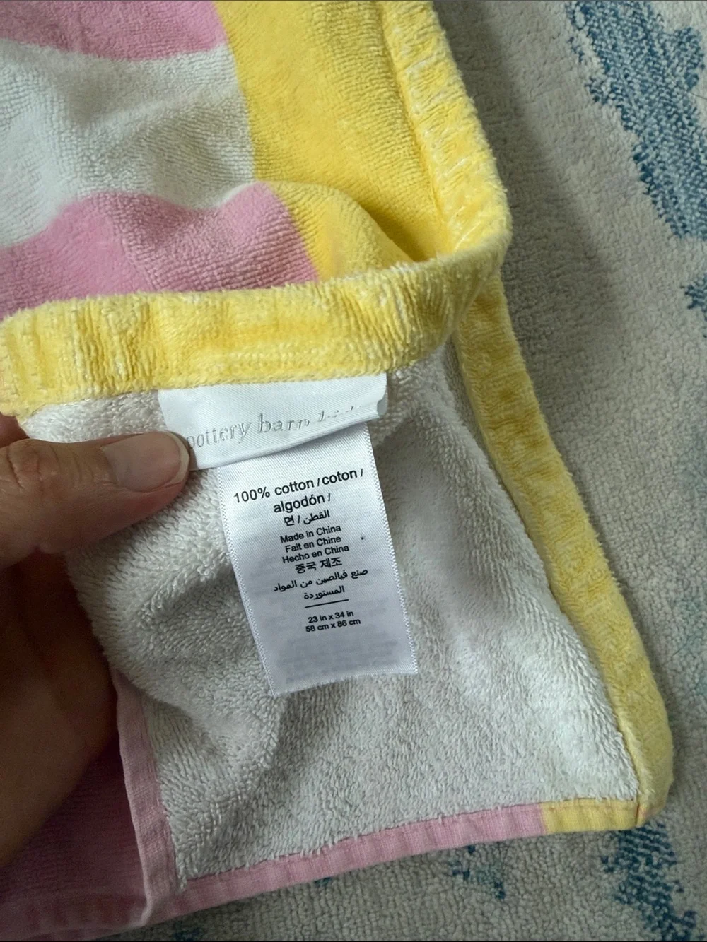 Pottery Barn Kids plush hooded